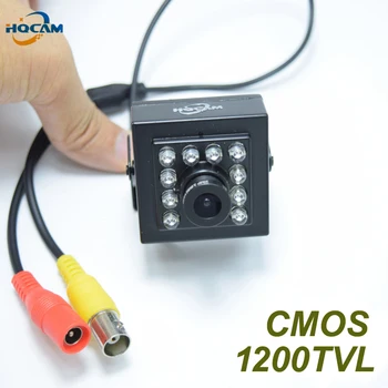 HQCAM Nočné videnie 1200 TVL bezpečnostné CCTV Kamera CMOS Farebná Mini kamera 10pcs 940 nm led 3.6 mm Objektív Mini cctv kamery