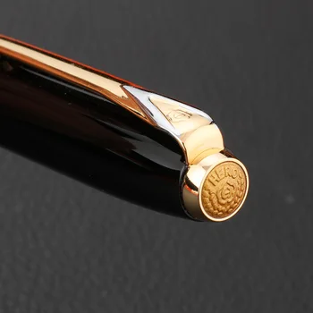 HRDINA 1179 Luxusné 10K Zlaté Nib plniaceho Pera 0,5 mm Vysoká Kvalita Business Darček Perá s Originálny Darček Prípade Kancelárske potreby