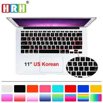 HRH kórejský Jazyk Kryt Klávesnice Chránič Silikónové Pokožky Ochranný Film Pre MacBook Air 11