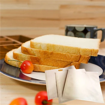 Hriankovač Tašky pre Grilovaný Syr Sendvičov Jednoduché opakované použitie Non-stick Zapečené Toasty Chlieb Tašky
