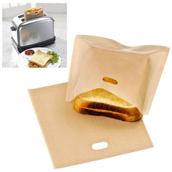 Hriankovač Tašky pre Grilovaný Syr Sendvičov Jednoduché opakované použitie Non-stick Zapečené Toasty Chlieb Tašky