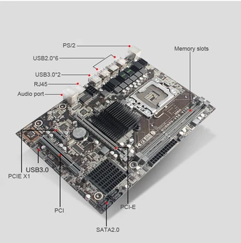HUANAN X58 doske CPU kombá s chladnejšie USB3.0 X58 LGA1366 doske CPU Xeon X5650 podporujú technológiou turbo boost všetky testované