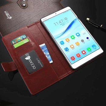 Huawei MediaPad M3 držiteľa karty kryt puzdro pre Huawei Media Pad M3 8.4-palcový pu kožené telefón prípade, ultra tenkú peňaženku flip cover