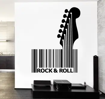 HWHD 2016 novú hudbu Stenu, Vinylové Hudby Guitar Rock čiarového kódu Zaručenú Kvalitu Odtlačkový doprava zadarmo