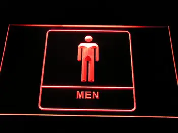 I1015 Muži Male Chlapca, Wc, Umyváreň Toalety Displej LED Neon Svetla Sign-On/Off vypínač 20+ Farieb A 5 Veľkostí