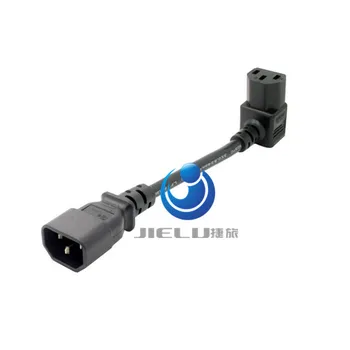 IEC 320 C14 Mužov C13 Žena PLug PDU/UPS Rozšírenie Napájací Konektor kábla Až o 90 stupňov pravý uhol 1 ks