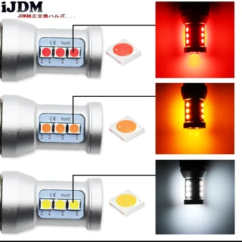 IJDM Auto P13W LED Error Free Canbus 12SMD-3030 SH24W LED Žiarovky Pre 2008-2012 Audi A4 O5 Svetlá pre Denné svietenie,Červená Biela Žltá