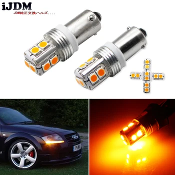 IJDM Canbus bez Chýb 10SMD-3030 BAX9S H6W T4W LED Pre auto Reverse Svetlá alebo Parkovacie Svetlá, špz Svetlá,Žltá žltá