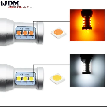 IJDM Canbus PY24W LED Žiarovky Pre BMW Predné Zase Signálnych Svetiel, Vhodné E90/E92 3 Série, F10/F07-5 Sérií, E83/X3-F25 E70 X5 X6 E71