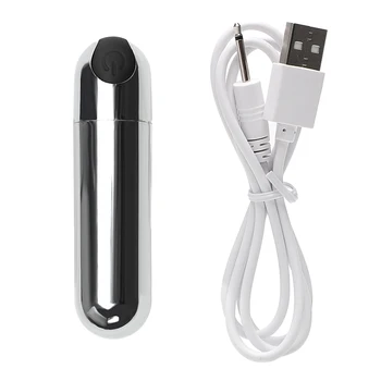 IKOKY 10 Speed USB Nabíjateľné G-spot Masér Mini Bullet Vibrátor Silné Vibrácie Nepremokavé Sexuálne Hračky pre Ženy