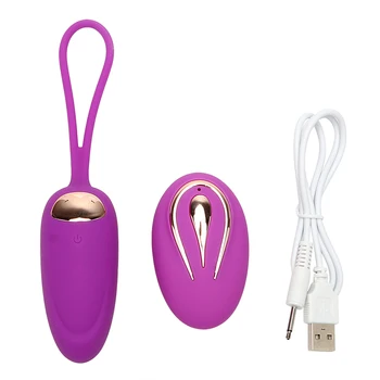IKOKY Vibračné Vajíčko USB Nabíjateľné Vibrátor Sexuálne Hračky pre Ženy G-bod Stimulátor Klitorisu Nepremokavé Bezdrôtové Diaľkové Ovládanie