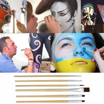 IMAGIC Orgán Maľovanie Štetcom Auta make-up 6pcs Telo, Tvár Namaľovať Štetcom Nastaviť Make-Up Štetec