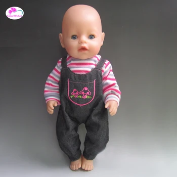 Imitácia kovboj vyhovovali Oblečenie pre bábiky hodí 43 cm Zapf Dieťa Narodené Deti pre Vianočný darček