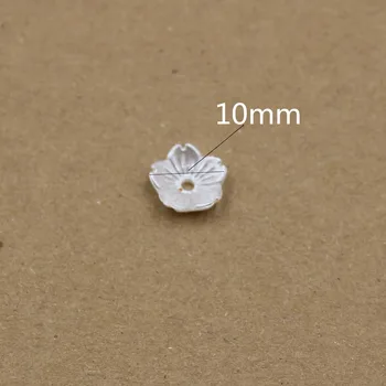 Imitácia Plastu ABS Pearl Korálky Slonoviny Kvet Korálky pre Zápisník DIY Šperky Robiť 20 ks