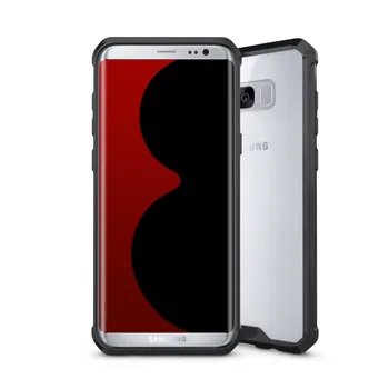 INIZEAL ShockProof Jasné, Pevný Akryl obal pre Samsung Galaxy S8 S8plus TPU Nárazníka Rám Priehľadný Zadný Kryt Crystal