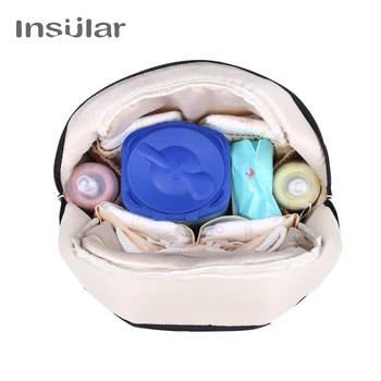 Insular Značky baby plienky taška múmiový materskej cestovný batoh Business štýle pevné multifunkčný kočík baby vaky, tašky nappy