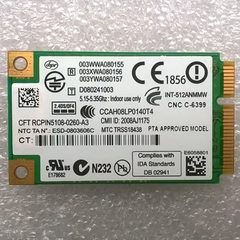 Intel WiFI link 5100 Mini PCI-E Bezdrôtovú kartu Pre DV4 DV5 DV7 CQ40 CQ50 CQ60 2730P 6930P Série, sps 480985-001