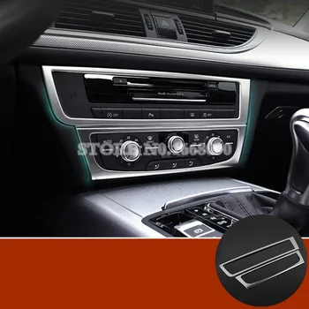 Interiér stredovej Konzoly CD Panel Výbava Kryt 2 ks Na Audi A6 C7 2012-2018