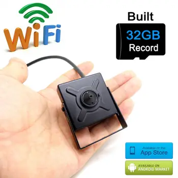 Ip kamera 720p, wifi, 32G mini bezdrôtový kamerový bezpečnostný domov najmenšie cam hd dohľadu p2p siete wi-fi camara ipcam JIENU