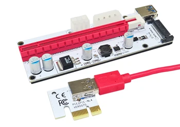 ITHOO USB3.0 PCIE 1X až 16X Grafická Karta Predlžovací Kábel 60 CM s Multi-power Porty DC Napájací Kábel pre Banské doska