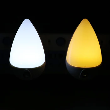 ITimo 90 Stupňov Rotácie Inteligentný Svetelný Senzor, Kvapky Vody EU Plug LED Nočné Svetlo Pre Deti Spálňa Sieťovej Zásuvky Lampa
