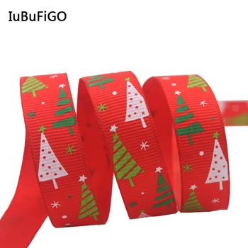 [IuBuFiGo] 2016 Vianočný Stromček Páse s nástrojmi Vytlačené Grosgrain Dekorácie Pásky,Sušič na luky 10y