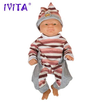 IVITA 14inch/1.65 kg Dievča Oči Otvorené Silikónové Reborn Bábiky Baby Born celého Tela Nažive Simulované Boneca Reborn Silikónové Completa