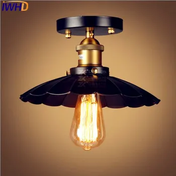 IWHD Edison Loft Priemyselné LED Stropné Svietidlo Obývacia Izba Svetlá Plafondlamp Edison Vintage Stropné Svietidlá Domáce Osvetlenie