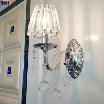 IWHD Moderné Crystal LED Nástenné Svietidlo Svetlo Pre Spálne, Obývacia Izba Domov Osvetlenie Cristal Nástenné Svietidlá Svietidlá Sconce