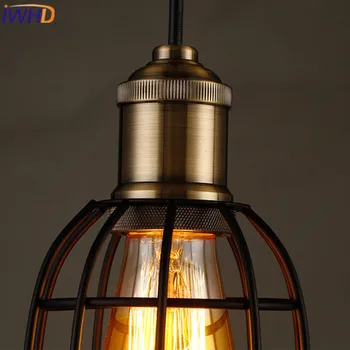 IWHD Železa Hanglamp Loft Priemyselné Vintage Lampa Americkom Štýle Retro Prívesok, Svetlá Obývacia Miestnosť, Reštaurácia, domáce Osvetlenie Zariadenie