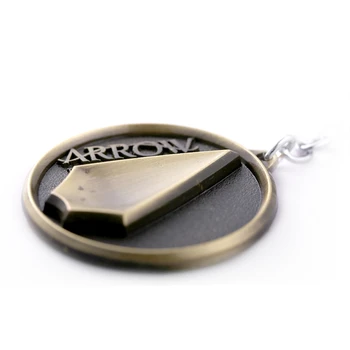 J Obchodu Superhrdina Série Green Arrow Logo Keychain kovové striebro bronz kľúčenky Pre Fanúšikov mužov auto Chaveiro Llaveros Suvenír