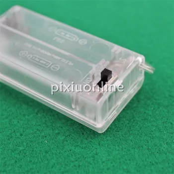 J021b Transparentné Batérie Box 2 AA Batéria s Prepínačom a Drôt Životného prostredia ABS Materiál, Model Diely