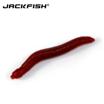 JACKFISH 4cm red worm láka umelé rybárske náčinie mäkké návnady kapor mäkké rybárske lure nastaviť