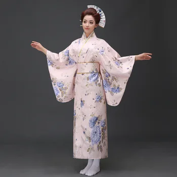 Japonské Tradičné Šaty S Dlhým Rukávom Žena Japonské Kimono Ženy Yukata Strany Cosplay Kostým Japonskej Národnej Župan 89