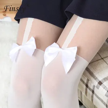 Japonský Lolita stspoločnosťou yle Školskú Uniformu Osadenie Žien Nad kolená ponožka Cosplay Pančuchy Lolita Cosplay Ponožky