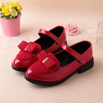 Jar deti strana topánky dievča kórejská verzia kožené topánky nízky rez dievčatá obuv butterfly princezná obuv, detská obuv LT1104