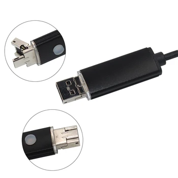 JCWHCAM 5,5 mm endoskopu Kábel USB Endoskop Android Fotoaparát 2M Had Trubice, Rúry Inšpekcie USB Endoskop Nepremokavé Borescope Cam