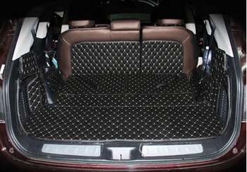 Je to dobré! Špeciálne batožinového priestoru rohože pre Nissan Pathfinder R52 7seats 2017-2013 vodotesný boot koberce pre Pathfinder 2016,doprava Zdarma