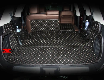 Je to dobré! Špeciálne batožinového priestoru rohože pre Nissan Pathfinder R52 7seats 2017-2013 vodotesný boot koberce pre Pathfinder 2016,doprava Zdarma