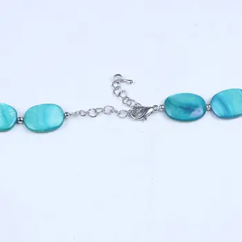 Jedinečný dizajn zelená shell s krištáľovo a sklo korálkový náhrdelník dlho strand perličiek náhrdelník ženy náhrdelník