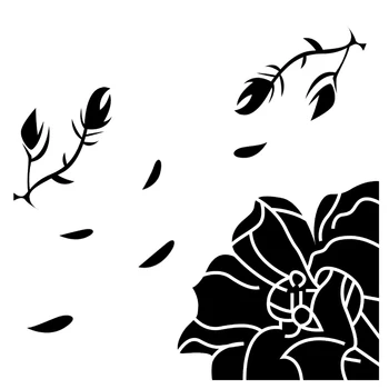 Jedna Sada Vysoko Kvalitných Kvet Magnólie Chladnička Nálepky Domáce Dekorácie Elegantné Magnolia Kvetinová Stena Nálepky Umenie Nástenná Maľba