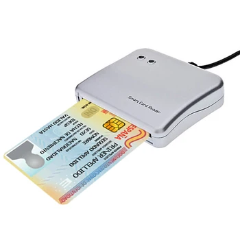 Jednoduché Comm USB Čítačku Kariet IC/ ID card Reader Vysokej Kvality Dropshipping PC/SC Smart Card Reader pre Windows, Linux OS
