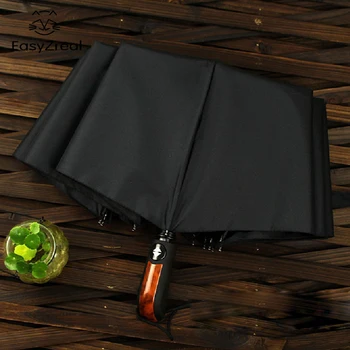Jednoduché Módy Zahnutá Rukoväť Dáždnik Zvýšiť UmbrellaUmbrella Vetru Dáždnik Násobne Automatický Dáždnik Proti Rainstorm