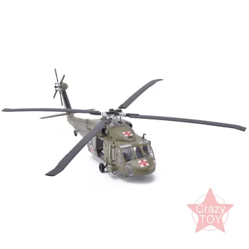 Jednoduchý Model UH60A NÁS Medevac Vrtuľník Modely v Mierke 1/72 Diecast Hotový Model Hračka Pre Zbierať