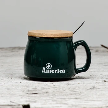 Jednoduchý Život creative city raňajky pohár keramický hrnček na kávu, pohár čaju poháre s vekom, lyžica 250ml