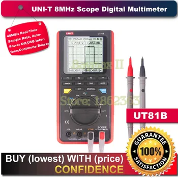 JEDNOTKA UT81B 8MHz 40MS/s v Reálnom Čase Sample Rate Prenosné LCD Scopemeter Osciloskop Digitálny Multimeter