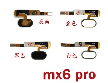JEDX Pôvodný pre MEIZU MX6 Pro/ Pro 6 Odtlačkov prstov Identifikácia Dotyk ID Skener Senzor Tlačidlo Domov Vráti Klávesnicou Flex Kábel