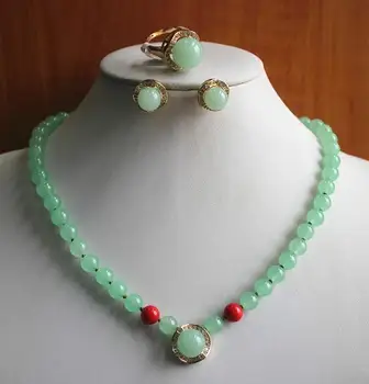 Jemné Krásne Nádherné 7-8mm Zmiešané Farby skutočný klenot kameň prírodný Perlový Náhrdelník Náušnice Krúžok Šperky Set dámske šperky, striebro