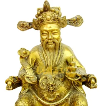 Jemné medi ingot úcta k Bohu Boh bohatstvo, Buddha sedel mosadze, šťastie, šperky