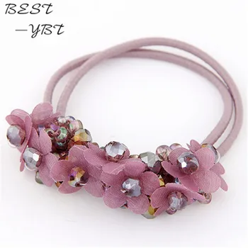 Jemné Šperky Nové módne Ručné crystal korálkové kvety, vlasy kapely sušič na vlasy príslušenstvo šperky pre ženy